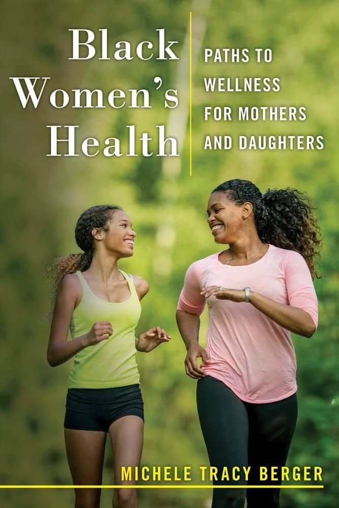 Cover, featuring an older Black woman and a younger Black woman running side-by-side, smiling at each other